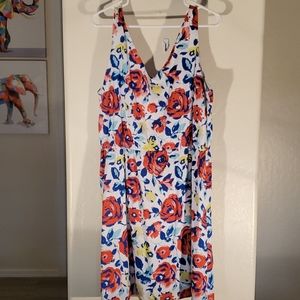 Old Navy Dress with Colorful Floral Print